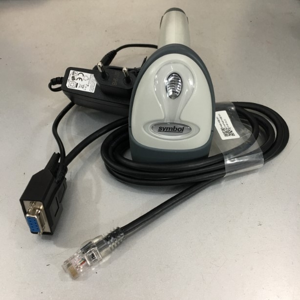 Bộ Cáp Và Sạc Máy Quét Mã Vạch Cổng RS232 CBA-R01-S07PAR-Z Cable For Zebra DS3678 DS3608 SR Barcode Scanner