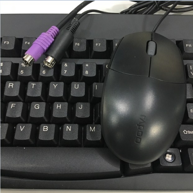 Bộ Combo Bàn Phím Solidtek Microsoft ACK-260 Và Chuột Máy Tính RAPOO N100 PS2 Keyboard Mouse