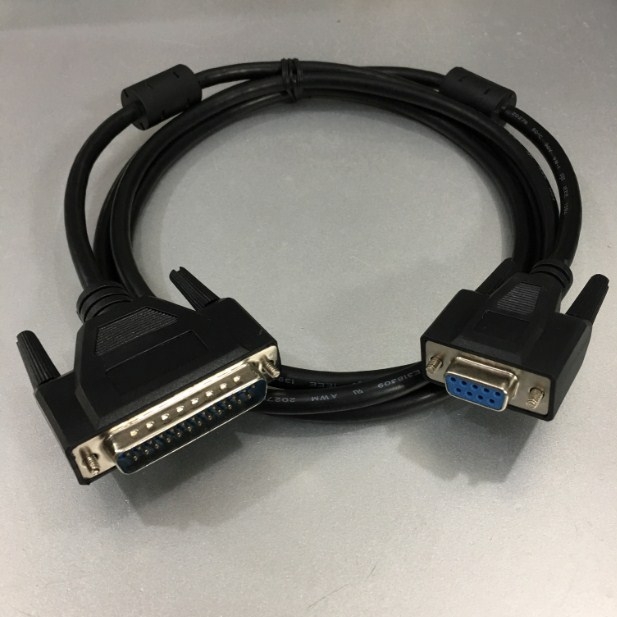 Cáp Lập Trình CNC BROTHER TC-20A to Computer Serial Data Cable DB9 Female to DB25 Male Length 1.8M