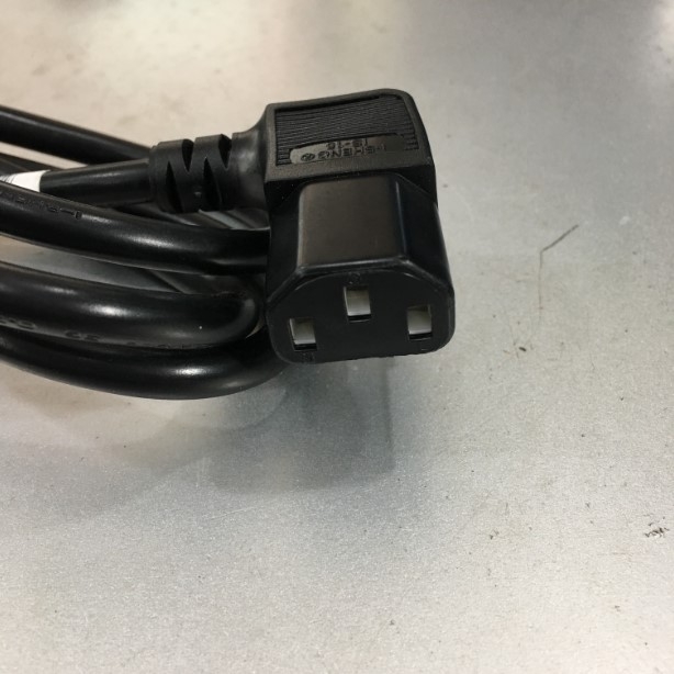 Dây Nguồn Chữ L Vuông Sang Góc Phải I-SHENG SP-305 IS-15 NEMA 5-15P to Right Angle C13 AC Power Cord 10A 250V 3x0.75mm 18AWG Length 1.9M