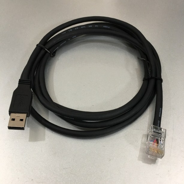 Cáp Kết Nối Máy Đọc Quét Mã Vạch Datalogic QuickScan QD2130-BK USB Interface Straight Cable CAB-426E Barcode Scanner Reader Length 1.8M