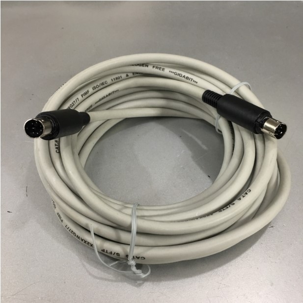 Cáp Kết Nối Thiết Bị Họp Trực Tuyến Logitech Group Video Conferencing Mini DIN 6 Pin Male to Mini DIN 6 Pin Male 5M Extended Grey Cable For Camera or Speakerphone Microphone