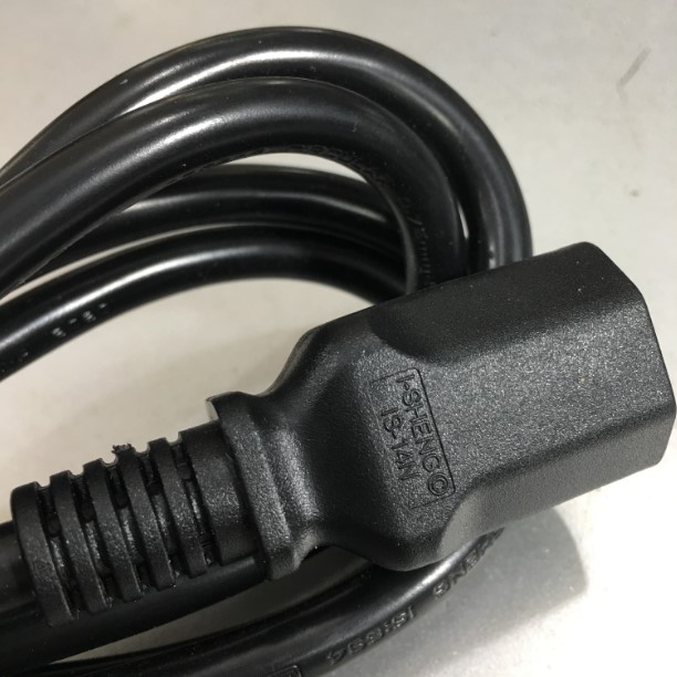 Dây Nguồn 3 Chấu Tròn Hình Trụ Tam Giác I-SHENG SP-81A IS-14N AC Power Cord India & South Africa 3 Pin Plug to IEC C13 10A 250V 3x0.75mm² 18AWG Length 1.8M