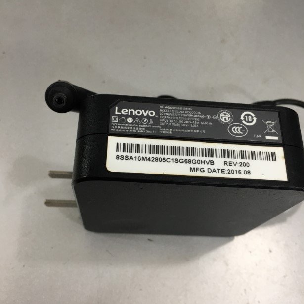 Adapter 20V 3.25A 65W Lenovo ADLX65CCGE2A Connector Size 4.0mm x 1.7mm