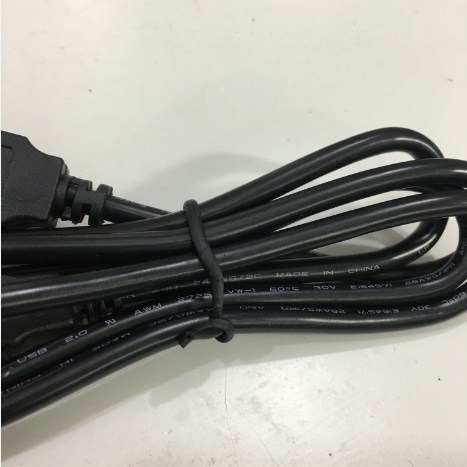 Cáp Máy In Mã Vạch Tem Nhãn Công Nghiệp E164571 Printer to USB Cable 2.0 Type A to B For Printers Zebra TSC SATO Argox Datamax 28AWG Black Length 1M