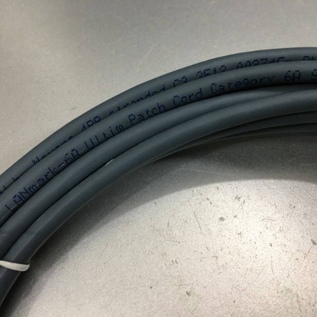 Cáp Mạng Đúc Ethernet Công Nghiệp UC-CMC100-01A 15M Nexans LANmark-Cat6A Ultim Patch Cord 10G RJ45 8P8C Plug up to 500MHz FTP Screened LSZH Grey For PLC HMI Robots Servos