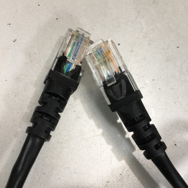 Dây Cáp Mạng Đúc Alcatel-Lucent CAT5E UTP Patch Cord  Cable PVC Black  Dài 1M