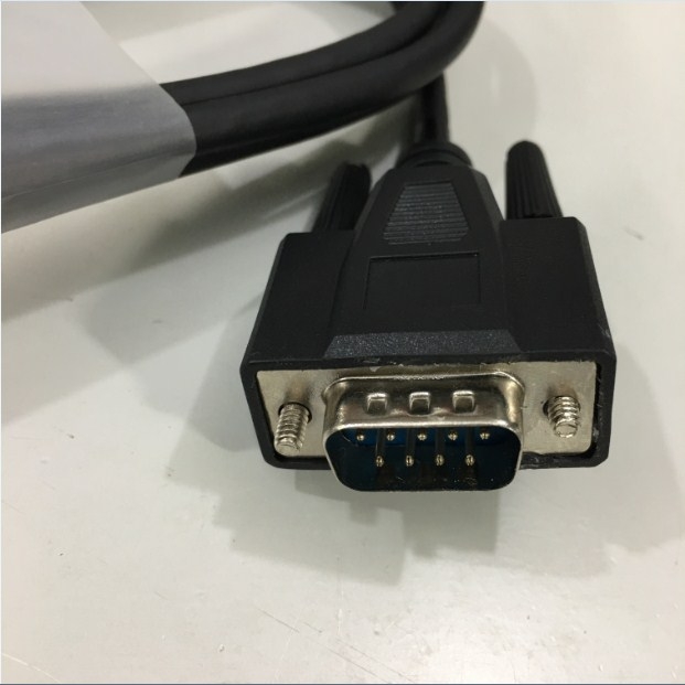 Cáp Kết Nối Dữ Liệu CR950-K302-C298 Code Connection Cable RJ12 6 Pin to RS232 DB9 Male Black 1.8M For Code Barcode Scanner CR950 CR900 CR1000 CR1400 Với ZL-RTB-DB09 Remote Termination Module PLC