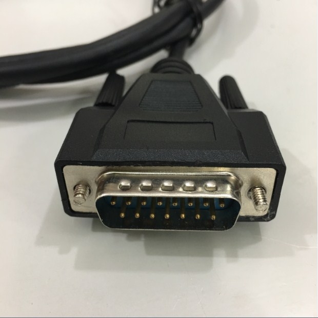 Cáp Lập Trình EA-2CBL Communication Cable RJ12 6 Pin to D-Sub 15 Pin Male 1.8M For KOYO HMI EA7E-TW7CL-C Với KOYO PLC SN-640DR-A3