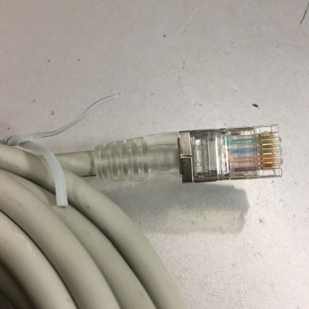 Cáp Kết Nối Máy Xét Nghiệm Sinh Hóa Tự Động BECKMAN COULTER AU-480 Với Máy Tính DATA Link RS232 Communication Ethernet Crossover Cable RJ45 to RJ45 Colour Grey Length 5M