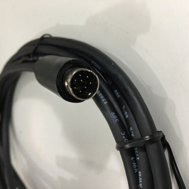 Cáp Lập Trình DVPACAB215 RS232 Interface PLC Programming Cable For DELTA DVP Series PLC DB9 Female to Mini Din 8 Pin Male Length 1.8M