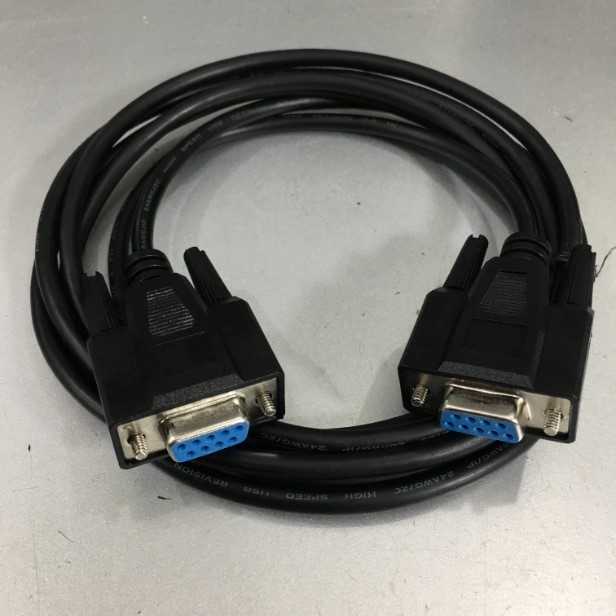 Cáp Lập Trình Communication DVPACAB515 Cable RS232 DB9 Female to DB9 Female 2M For Màn hình HMI Delta TP04G-AS2 Với Máy Tính