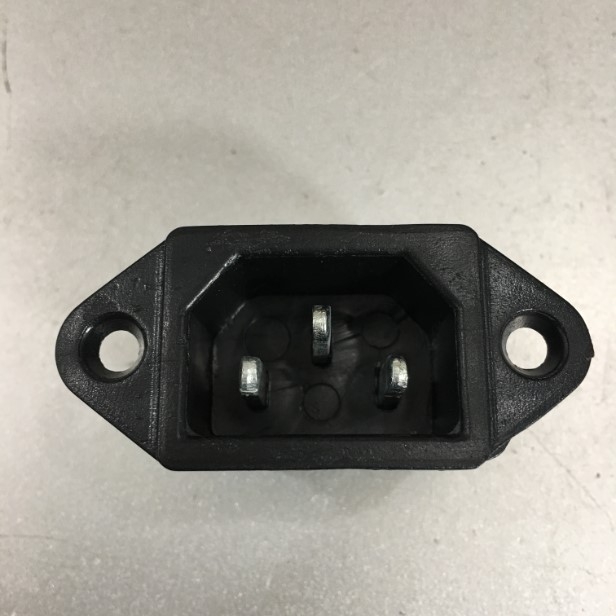 Đầu Nối Nguồn Điện Đầu Vào Bắt Vít Cosse 250V 10A AC Power Socket Panel Mounted IEC320 C14 3 Terminals Plug