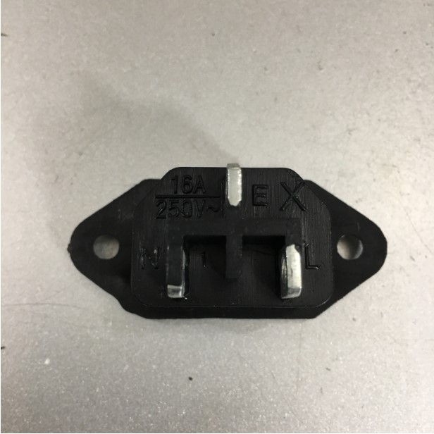 Đầu Nối Nguồn Điện Đầu Vào Bắt Vít Cosse 250V 10A AC Power Socket Panel Mounted IEC320 C14 3 Terminals Plug