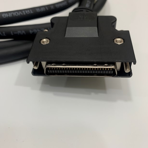 Cáp SCSI MDR 50 Pin Male to MDR 50 Pin Male Dài 2M 50 Core CN1 IO Terminal Board Servo X4 A5 3M 10350 Connector For Servo Drive Yaskawa Panasonic Mitsubishi