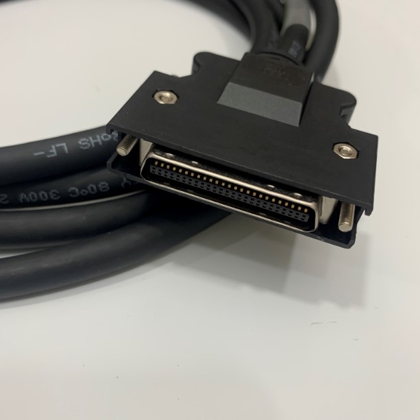 Cáp SCSI MDR 50 Pin Male to MDR 50 Pin Male Dài 2M 50 Core CN1 IO Terminal Board Servo X4 A5 3M 10350 Connector For Servo Drive Yaskawa Panasonic Mitsubishi