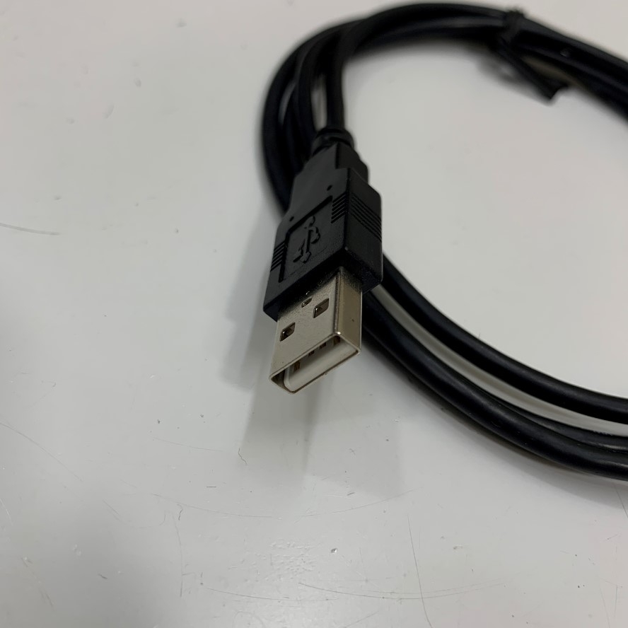 Cáp Lập Trình CM471050 USB Type A Plug to Mini B 5 Pin Plug with Dài 1.3M 4.3ft Shielded Cable E229586 AWM 20379 80ºC 30V VW-1 For Parker SSD 890 Series Data Transfer Computer