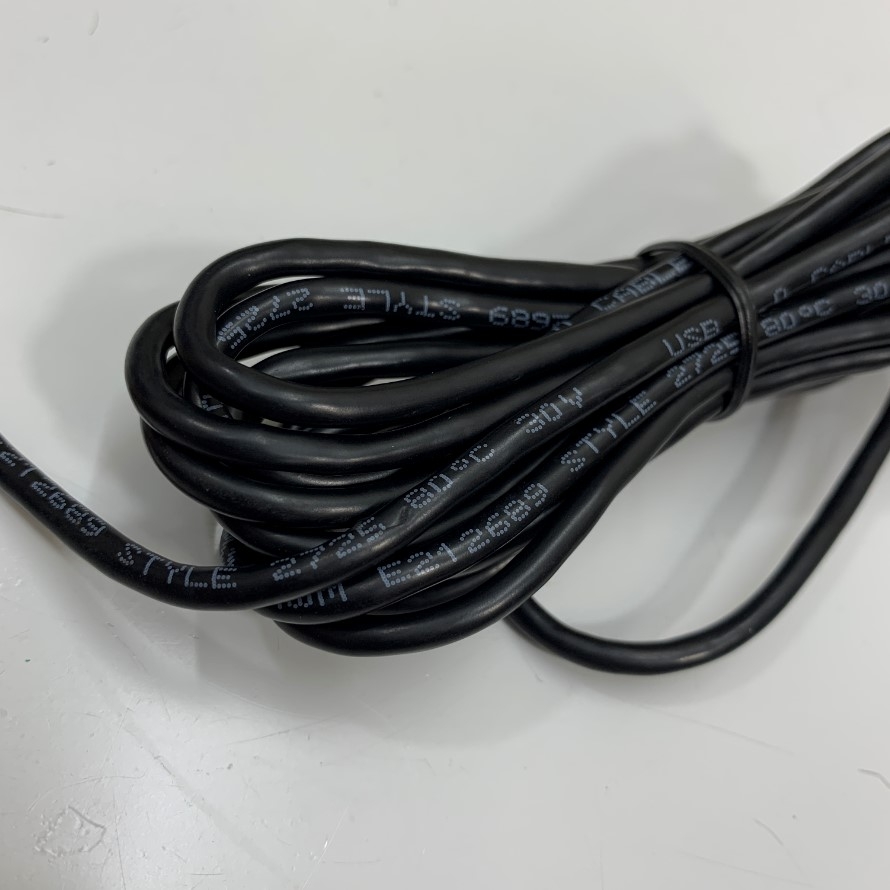 Cáp OEM Keyence OP-86941 Dài 3M 10ft USB 2.0 Type A to Mini B 5 Pin Shielded Cable E212689 For Keyence NR-X Series, Keyence SR1000 SR2000 Data Transfer With Computer