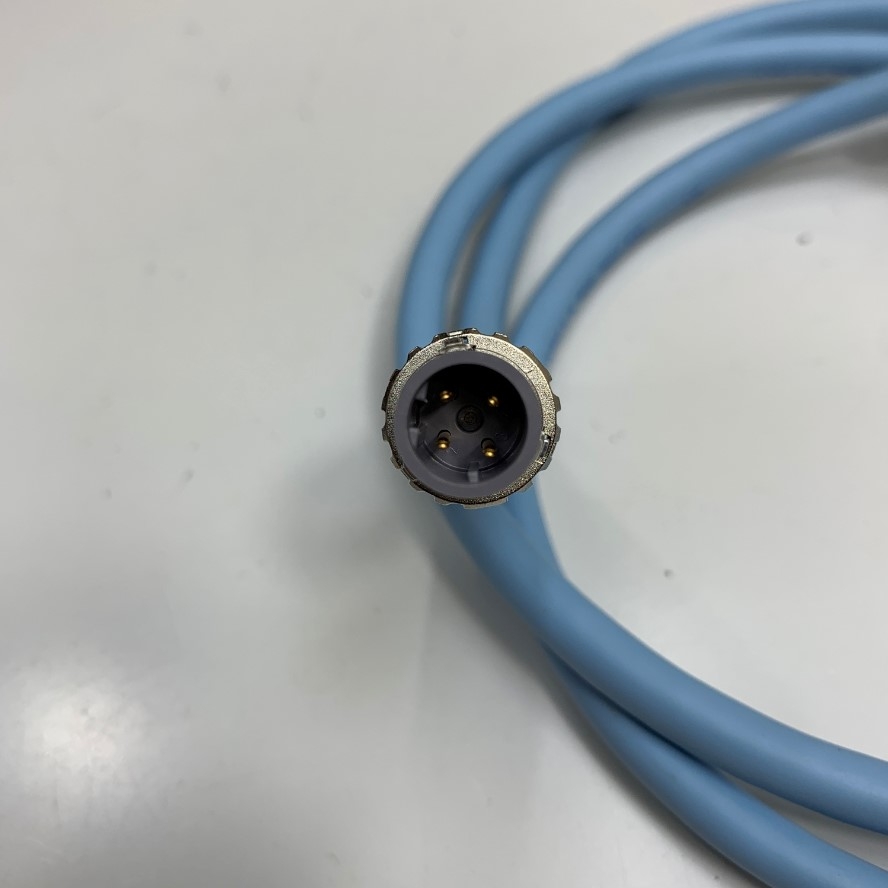 Cáp OMRON XS5W-T421-CMC-K Dài 1M 3.3ft Industrial Ethernet Cable M12 4 Pin D-Code Male to RJ45 Cable  KETH-PSB-OMR 22AWG×2P KURAMO E317214 (UL) - C(UL) CM 4C22AWG SHIELDED 75C