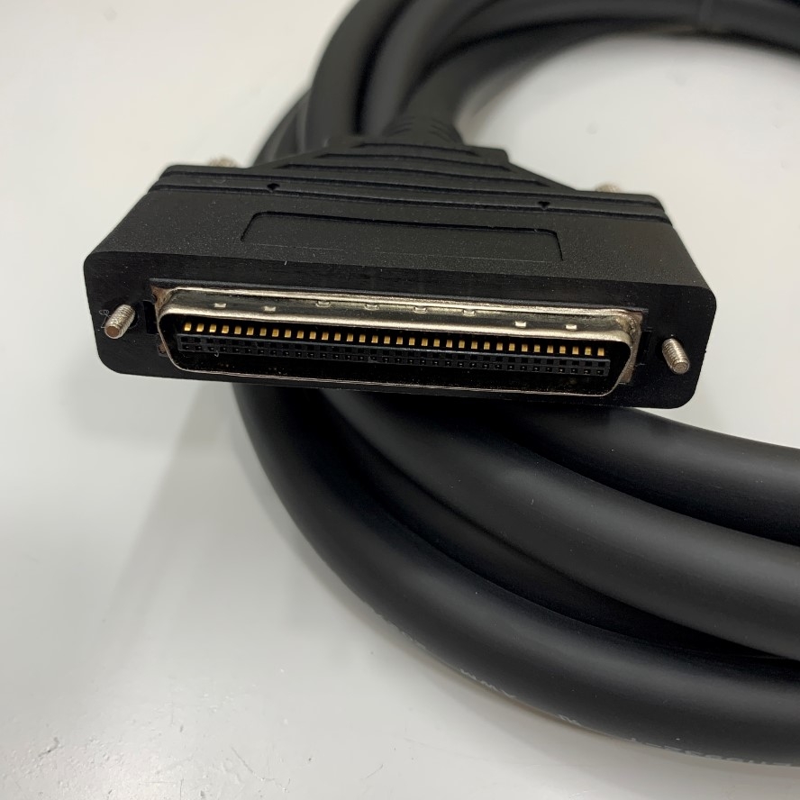 Cáp CN68 68 Pin MDR SCSI I/O Signal Male to Male Connection Cable Shielded with Screw Lock Dài 2M 6.5ft For Servo Drive and Ribbon and ECI Telecom Communication