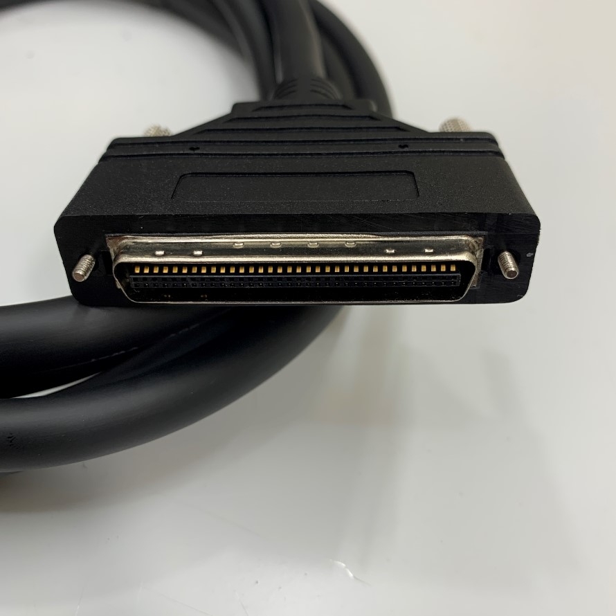 Cáp CN68 68 Pin MDR SCSI I/O Signal Male to Male Connection Cable Shielded with Screw Lock Dài 2M 6.5ft For Servo Drive and Ribbon and ECI Telecom Communication