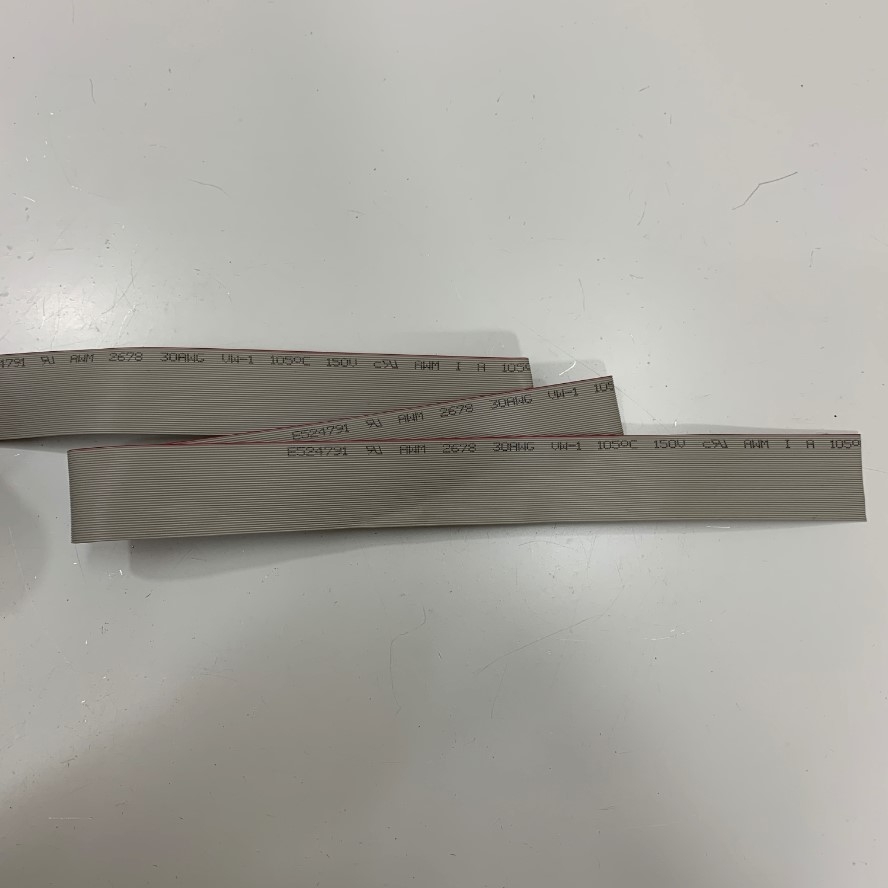 Cáp IDC 40 Pin Flat Ribbon Cable 40 Way 0.635mm Pitch Unscreened 25.4mm Dài 50M Length E524791 AWM 2678 30AWG VW-1 105ºC 150V FT1 FT2 Ming Xiang