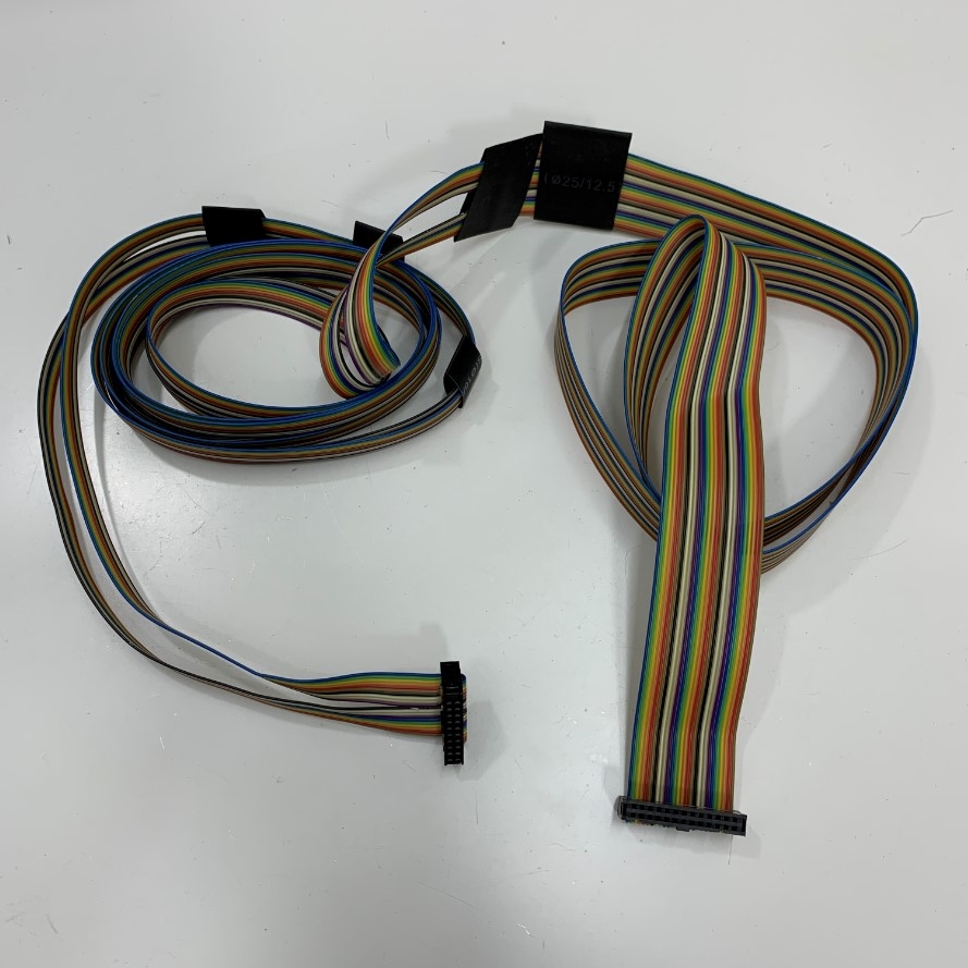 Cáp 3M 10ft  IDC 26 Pin to IDC 20 Pin 2.54mm Pitch Flat Ribbon Cable Rainbow Color 061909-1 CC X MTR W/ENC For NC, CNC & DNC Machine Chế Tạo Khuôn Mẫu Và Sản Xuất Sản Phẩm Nhựa