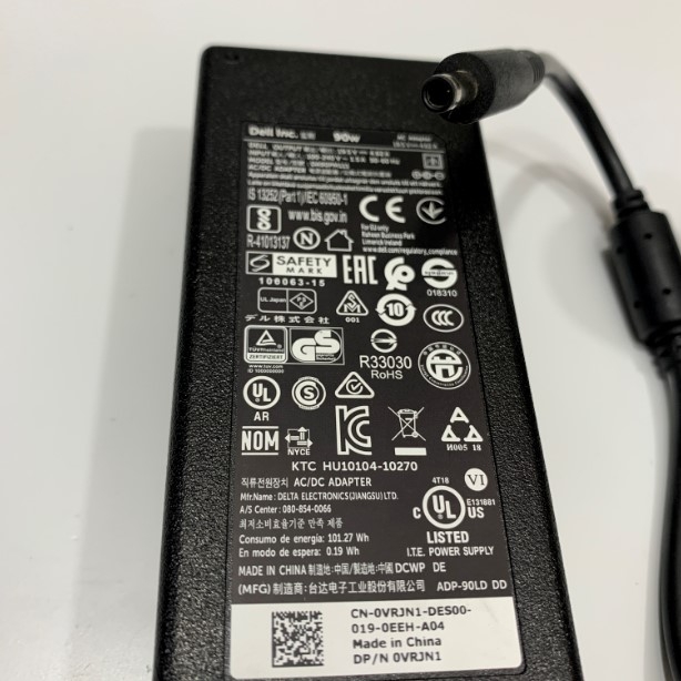 Adapter  19.5V 4.62A 90W DELL DA90PM111 For Notebook Desktop Dell Connector Size 4.5mm x 3.0mm