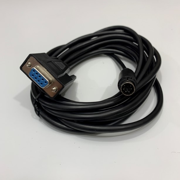Cáp Lập Trình Programming RS232 2730611 2400127 Phoenix Contact Cable Mini Din 6 Pin Male to DB9 Female PC and inlene Controll Black Length 5M