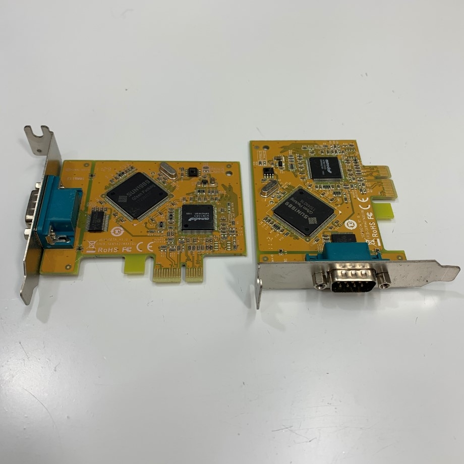 Card Dell Sunix Serial 0D39K1 PCI E X1 to 1 Port RS232 For Dell Optiplex SFF PC And Medical Hospital Máy Xét Nghiệm Đông Máu Tự Động Automatic Coagulation Analyzer Thrombolyzer XRM