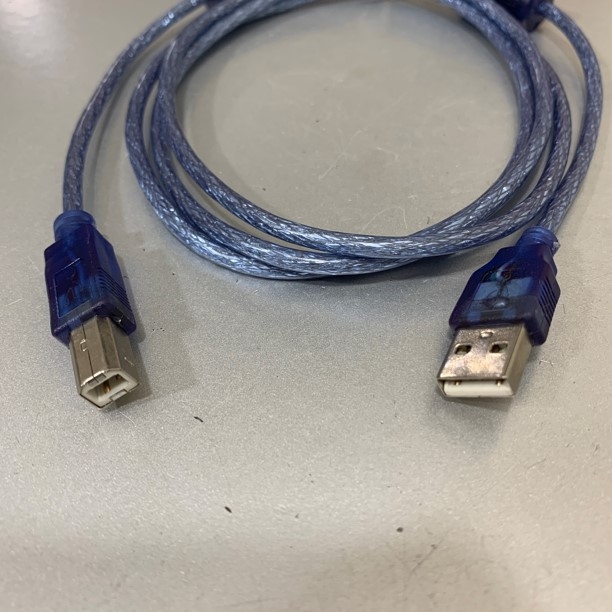 Cáp Máy In OEM Cổng USB 2.0 Printer Cable Type A Male to Type B Male Blue Length 1.5M