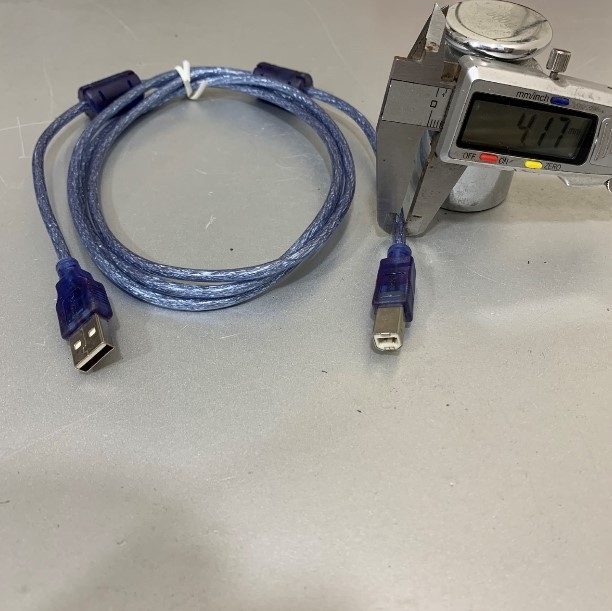 Cáp Máy In OEM Cổng USB 2.0 Printer Cable Type A Male to Type B Male Blue Length 1.5M