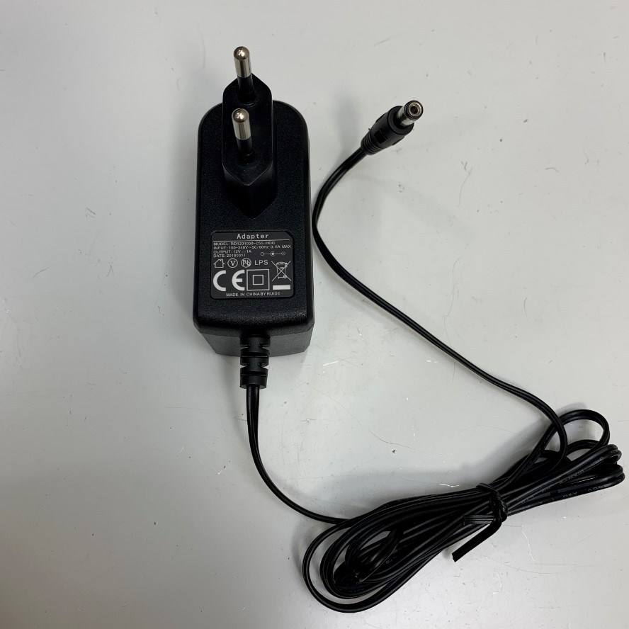 Adapter 12V 1A RUIDE Connector Size 5.5mm x 2.1mm For Cân Điện Tử Ohaus Pioneer Balance, TSCALE Electronic Weighing Indicator KW Balance
