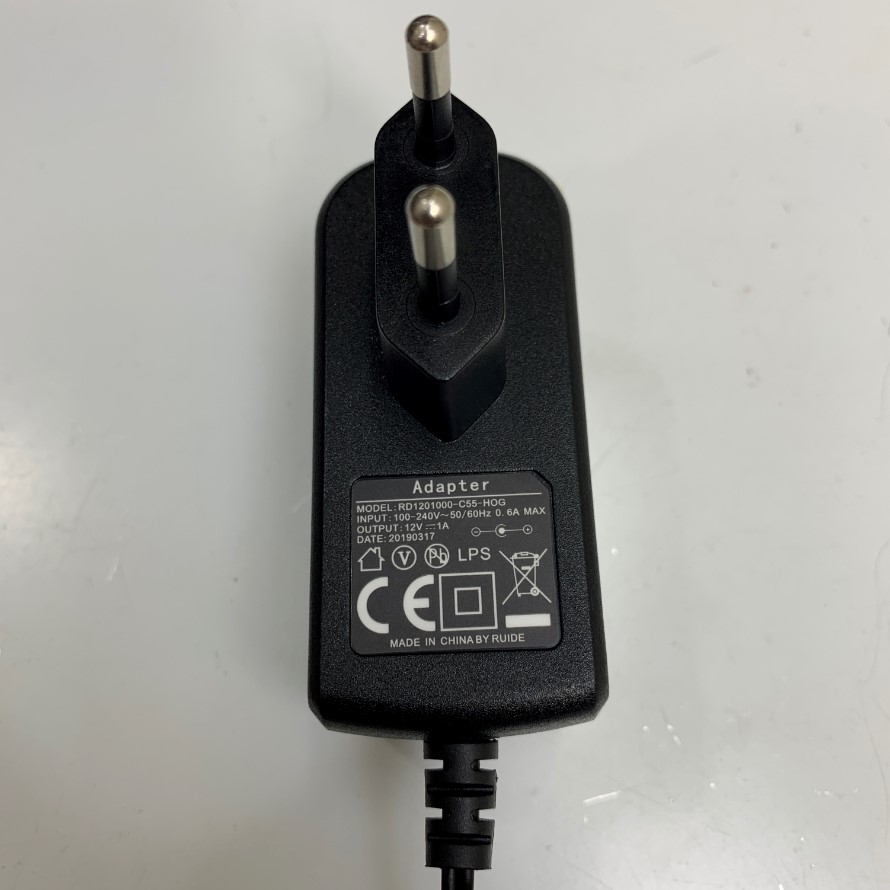 Adapter 12V 1A RUIDE Connector Size 5.5mm x 2.1mm For Cân Điện Tử Ohaus Pioneer Balance, TSCALE Electronic Weighing Indicator KW Balance