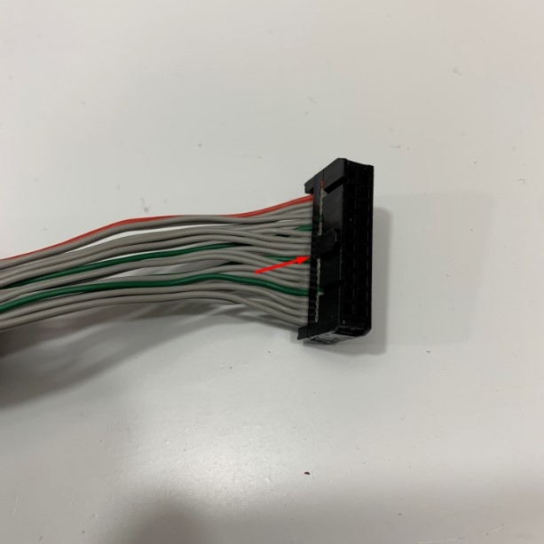 Cáp Hirose IDC 20 Pin Flat Ribbon Cable 20 Wire Dài 1.25M IDC Pitch 2.54mm Type AD Cable Pitch 1.27mm For Terminal Block Module Hirose PLC CNC CMC