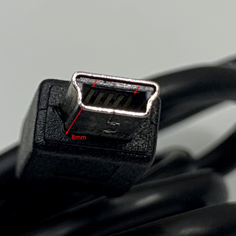 Cáp Điều Khiển 20Ft Dài 6M USB 2.0 Type A to USB Mini Type B Black PVC Cable E212689 STYLE 2725 80C 30V OD 3.9mm Shielded