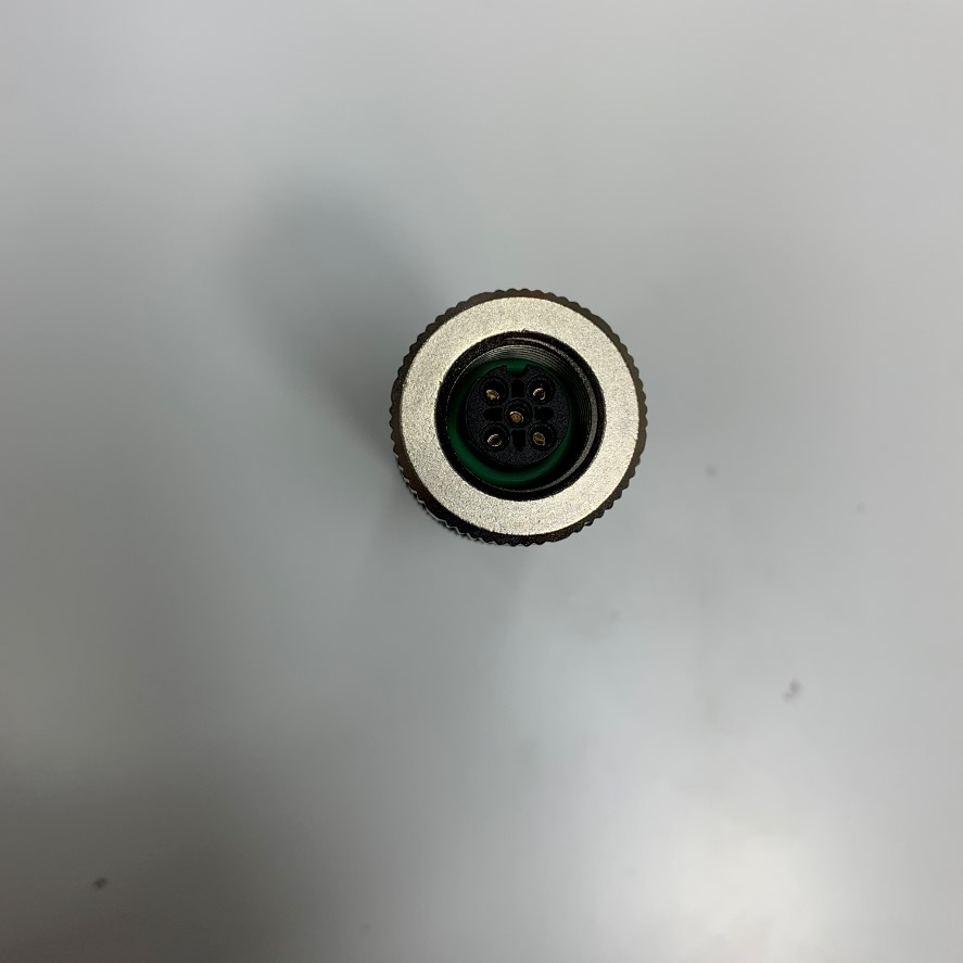 Đầu Jack Binder Connector M12 A-Coded 5 Pin Female Gold Plated Screw Terminal Straight For Industrial Sensor Cable M12 Connector Circular