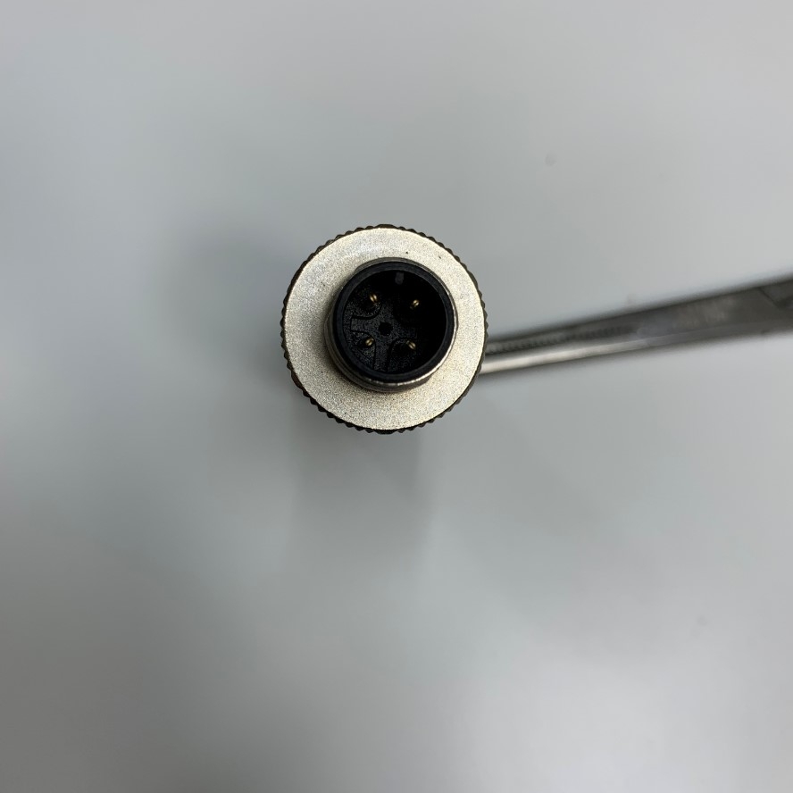 Đầu Jack Binder Connector M12 A-Coded 4 Pin Male Gold Plated Screw Terminal Straight For Industrial Sensor Cable M12 Connector Circular