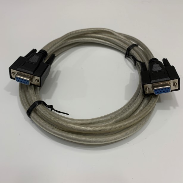 Cáp Kết Nối RS232C Chất Lượng Cao Crossover DB9 Female to DB9 Female Cable Clear Color Dài 3M TH26034 RS232 Connection Cable 2H/DB-9F 2/L 140 For Tonghui TH7110 Programmable