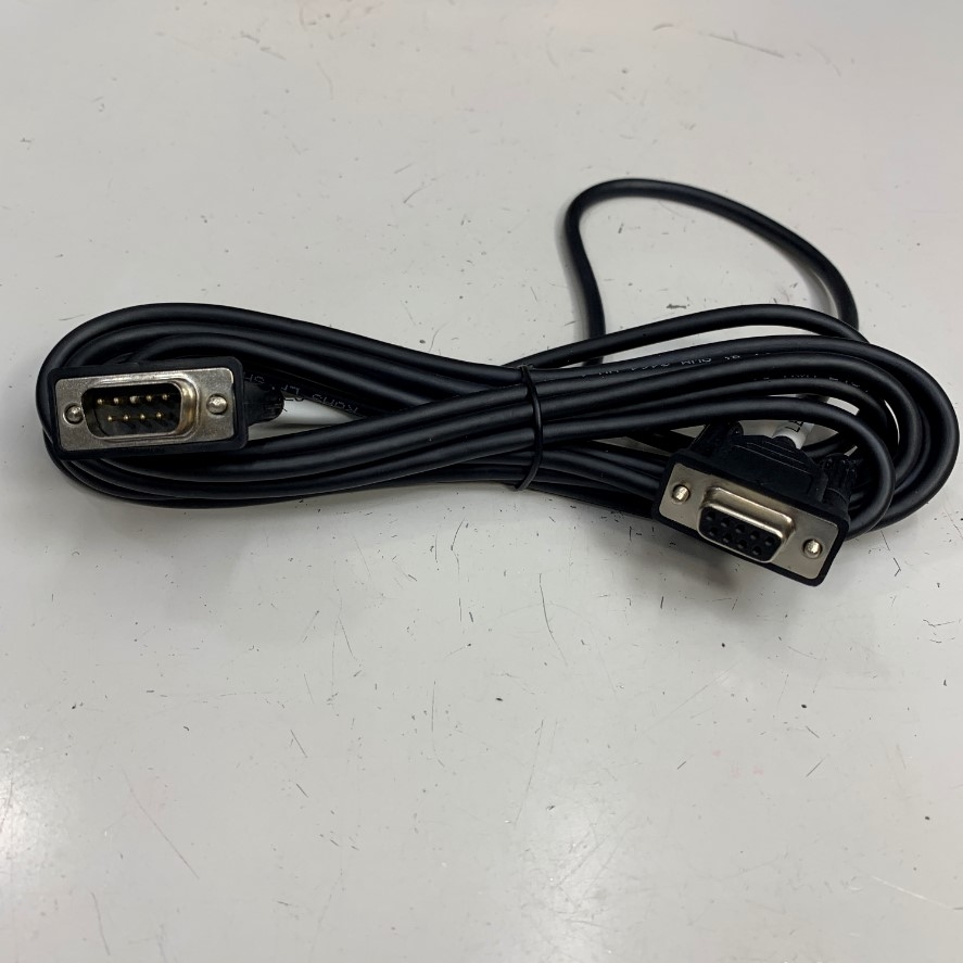 Cáp 3M 10ft DB9 M/F Serial RS232 Extension Shielded Cable HAE KWANG E97577 AWM 2464 VW-1 24AWG x 3C 80°C 300V OD Ø 5.0mm For Serial RS232 Industrial Communication witch PC