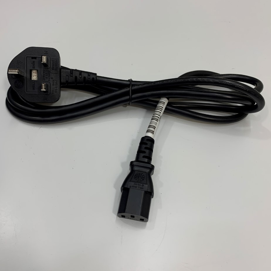 Dây Nguồn Cisco CP-PWR-CORD-UK Power Cord Dài 2M AC Power Cord BS1363A UK to IEC320 C13 10A 250V 18AWG 3x1.0mm² Cable OD 7.2mm in Taiwan