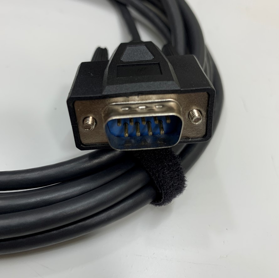 Cáp RS232 Serial Data Cable Extension DB9 Male to Female Straight Through Dài 3M 10ft LS-SER-9MF-3M Shielded Cable Molex 28AWG E116273 UL 80°C 30V OD 5.5mm Color Black