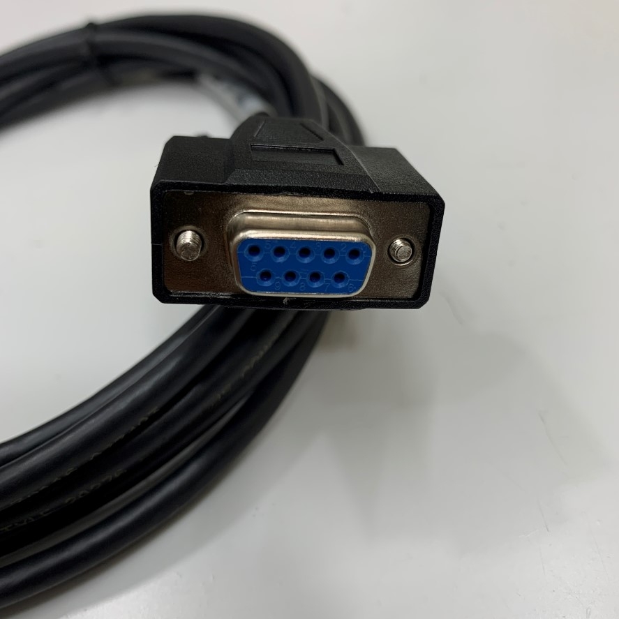 Cáp Dài 3M 10ft RS232 DB9 Female to Female Full Cross Wire Null Serial Cable Shielded Cable Molex  28AWG E116273 UL 80°C 30V OD 5.5mm Color Black Communication Data