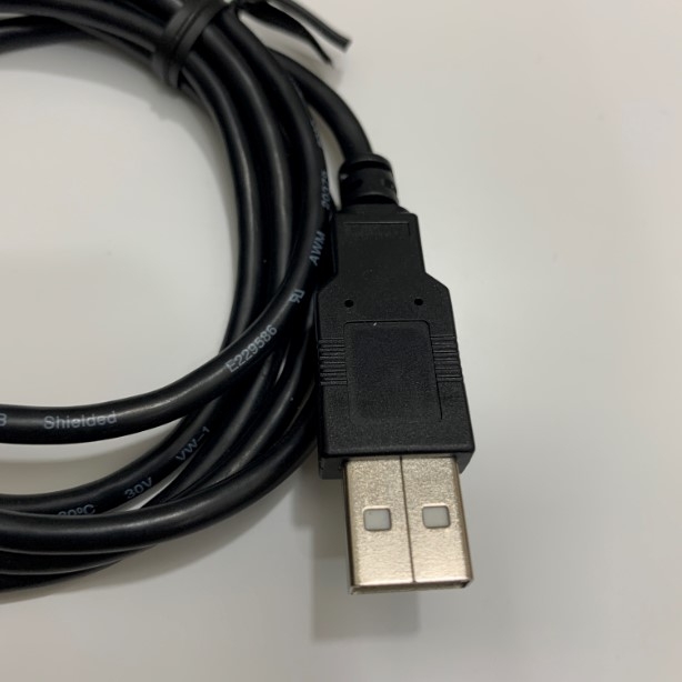 Cáp Lập Trình USB 2.0 to Mini B Dài 1.3M Cable Shielded JEM E229586 AWM 20379 80C 30V VW-1 For Schneider Electric MICOM P111, MICOM P115, MICOM P116 Downloading Data