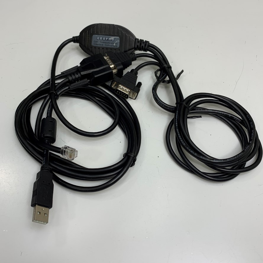 Cáp Điều Khiển Bảng Báo Cháy 10-1874B by FIKE Gearmo 2 Port RS232 to USB FTDI chip 1.5M and Cable RJ11 6 Pin 6P6C to DB9 Female Dài 2M For Fike Cheetah Xi Control Panel witch Computer