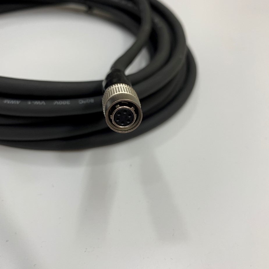 Cáp Hirose I/O & Power Cable Dài 20M Hirose HR10A-7P-6S73 6 Pin Female to 6 Core Open For Basler AVT GIGE Sony CCD Industrial Camera