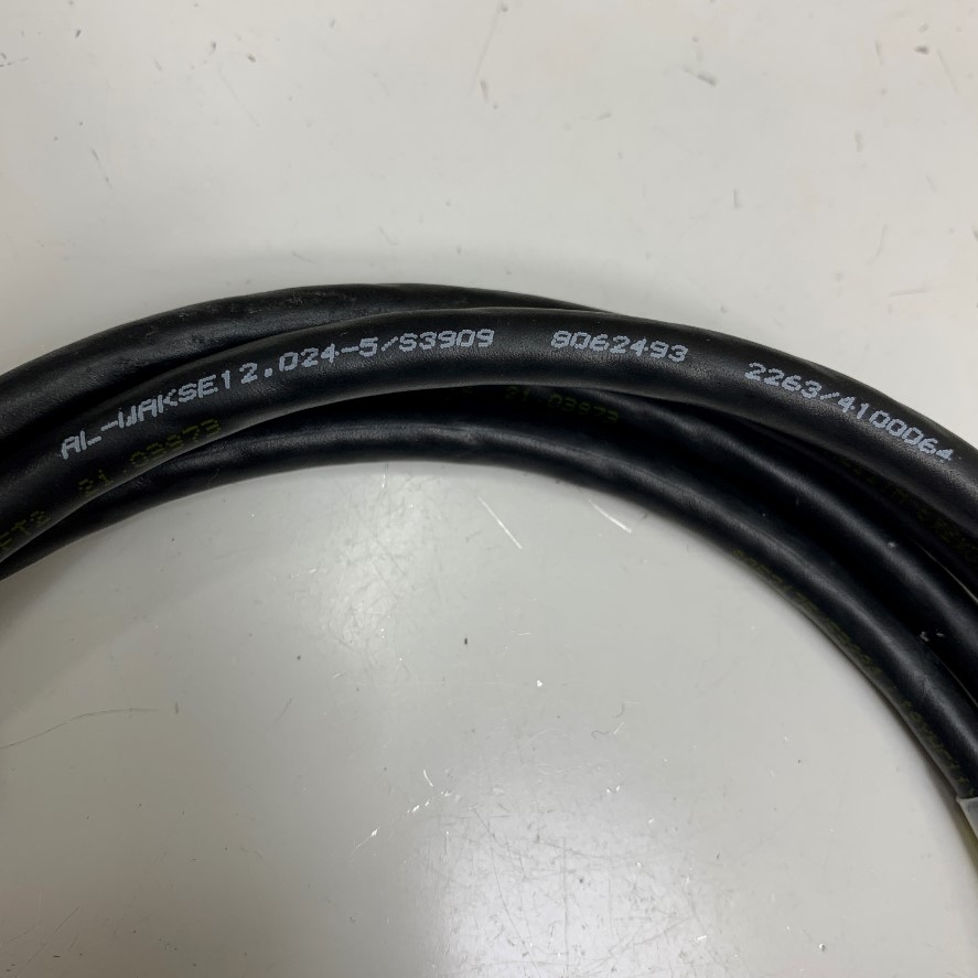 Cáp 2M 6.5ft Cable AL-WAKSE12.024-5/S3909 8062493 2263/4100064 SINGLE-ENDED CORDSET Cable M12 A-Code 12 Pin Female to Molex 18 Pin Female Connector Pitch 2.0mm