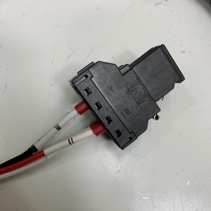 Cáp 8M MR-PWCNK1-8LS-J3 Mitsubishi Servo Motor Power Cable IO-Link + JST UVWPE 4 Pin Power Connector