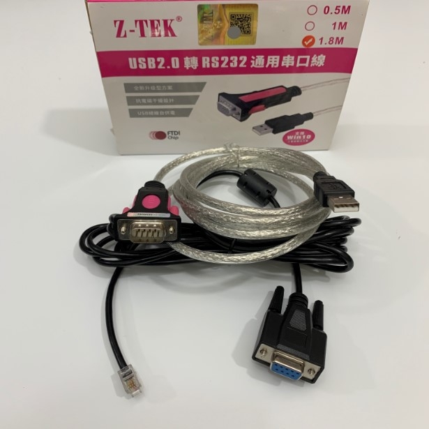 Combo Cáp Lập Trình Parker SSD Cable Comunicacion KNPC637+/631-05.0 Dài 3M RS232 RJ10 4P4C to DB9 Female For Parker SSD AC Inverter Drive Với Máy Tính