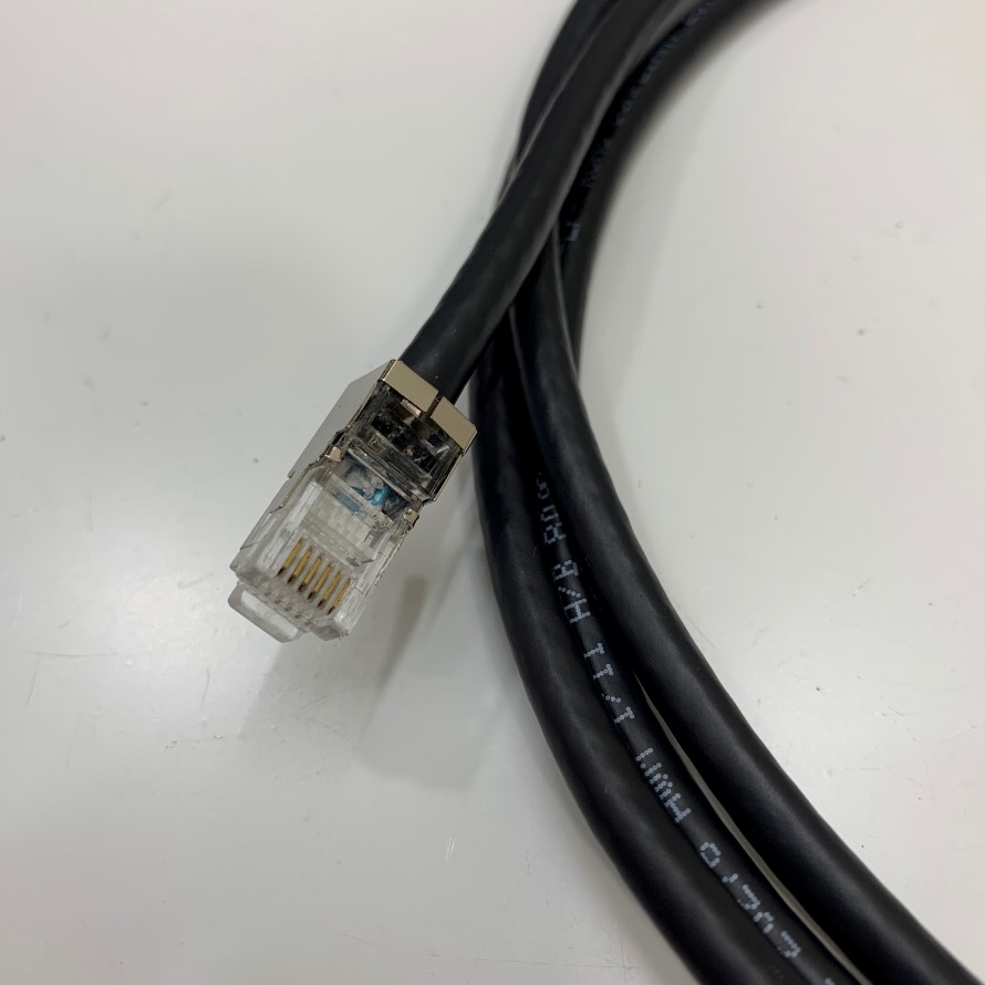 Cáp 490NTRJ11 ConneXium Schneider Ethernet switch V.24 Management Shielded Cable RS232 Serial RJ11 6 Pin 6P6C to DB9 Female Dài 2M 6.5ft